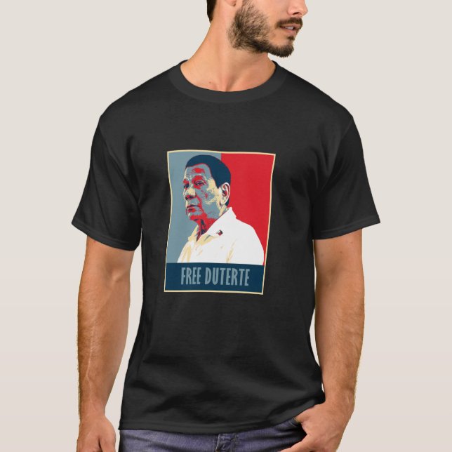 T-shirt Je suis avec Digong Duterte PRRD DU30 Philippine F (Devant)