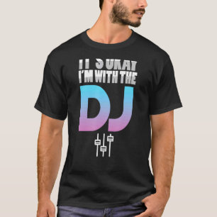 T-shirt Je suis avec Dj Music Deejay Tourne-disque Techno 