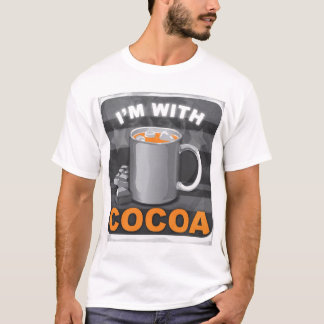 T-shirt Je suis avec du cacao