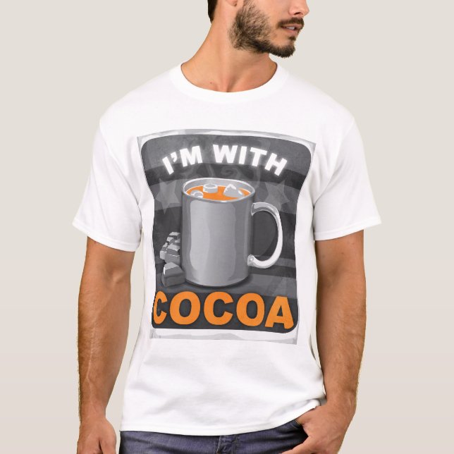 T-shirt Je suis avec du cacao (Devant)
