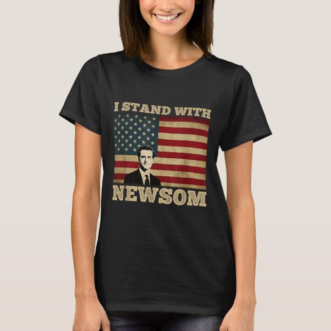 T-shirt Je Suis Avec Gavin Newsom (Devant)