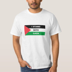 T-shirt Je suis avec Gaza Palestine drapeau coutume patrio