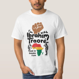 T-shirt Je suis avec Ibrahim Traoré Burkina Faso Afrique d