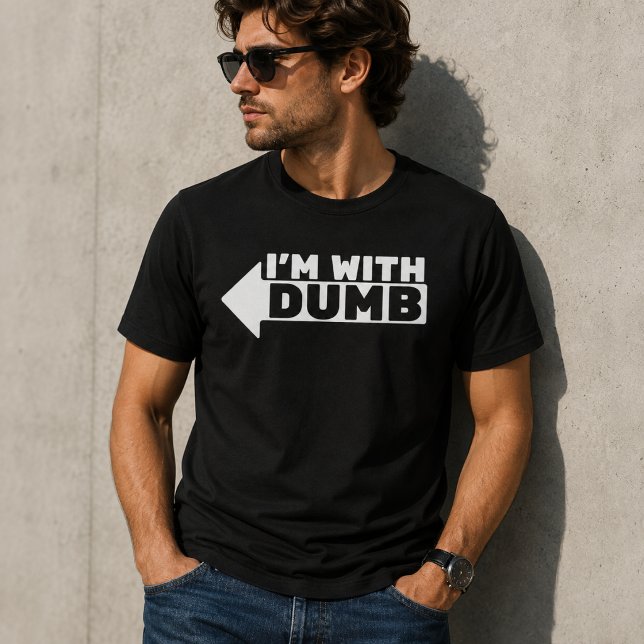 T-shirt Je suis avec idiot (Créateur téléchargé)