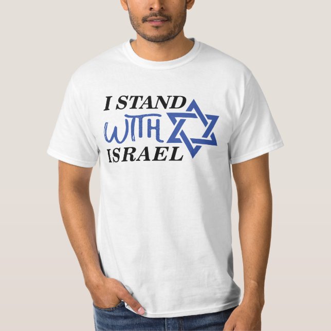 T-shirt Je Suis Avec Israël | fierté (Devant)