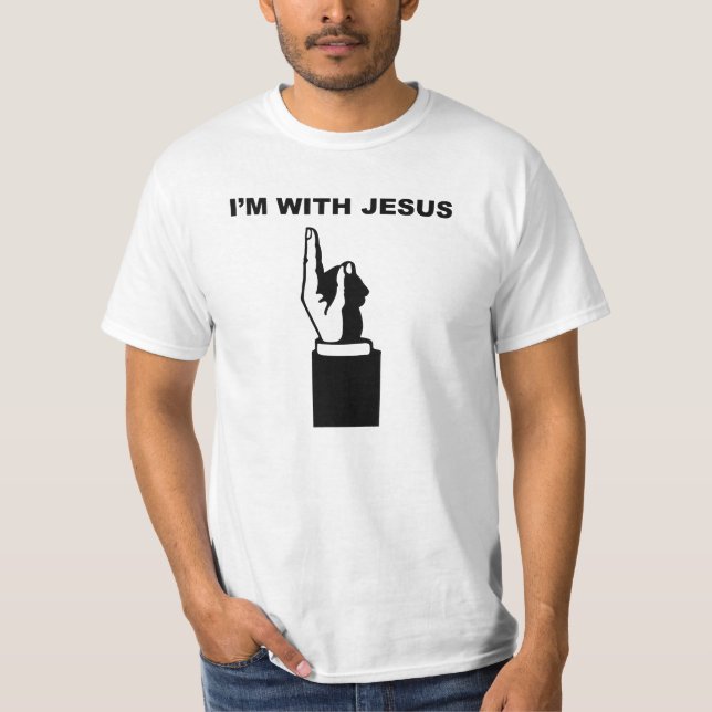 T-shirt Je suis avec Jésus (Devant)