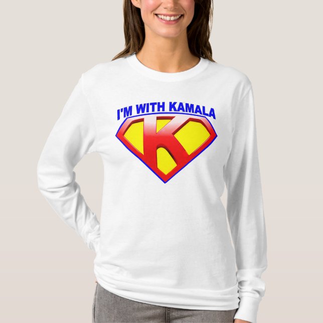 T-shirt Je suis avec Kamala Crest (Devant)