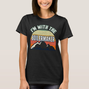 T-shirt Je suis avec la chaudière
