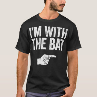 T-shirt Je suis avec la chauve-souris
