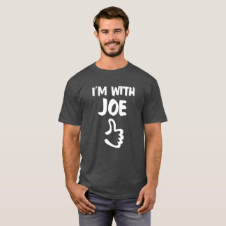 T-shirt Je suis avec la chemise de Joe - gris de Heather
