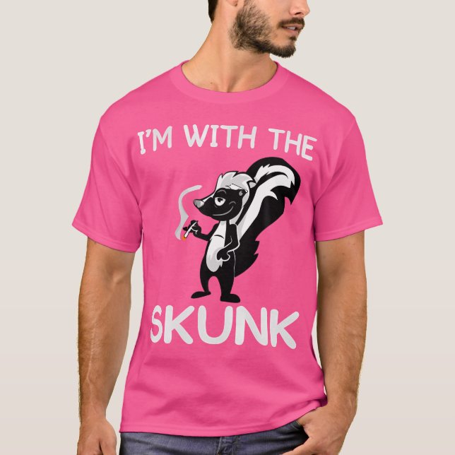 T-shirt Je Suis Avec La Soirée De Skunk (Devant)
