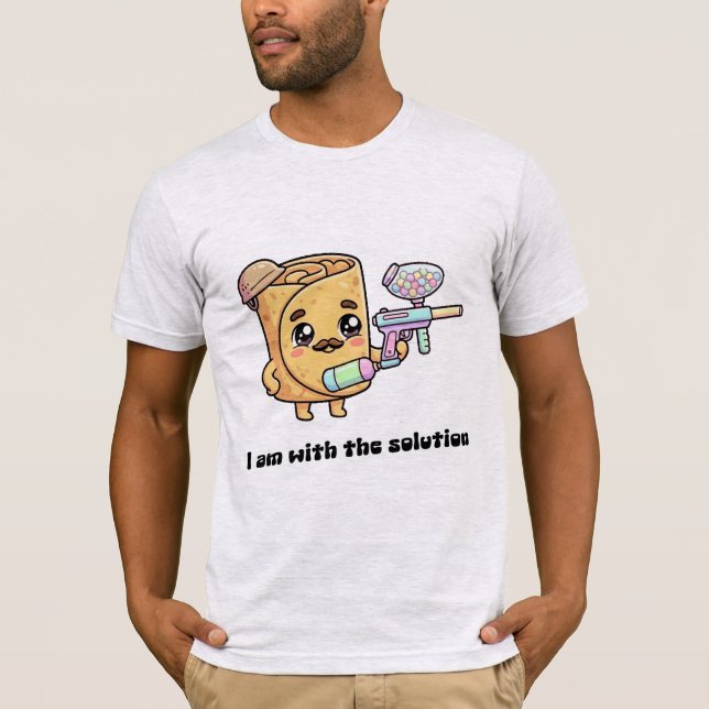 T-shirt Je suis avec la solution (Devant)