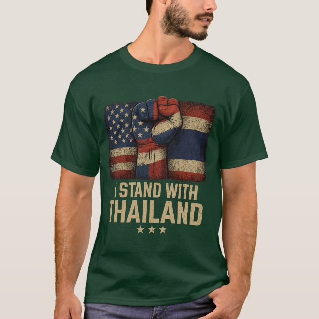 T-SHIRT JE SUIS AVEC LA THAÏLANDE (Devant)
