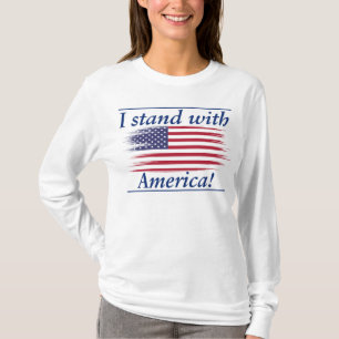 T-shirt Je suis avec l'Amérique !