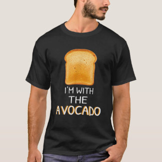 T-shirt Je suis avec l'Avocado Avocadolovers Toast Hallowe