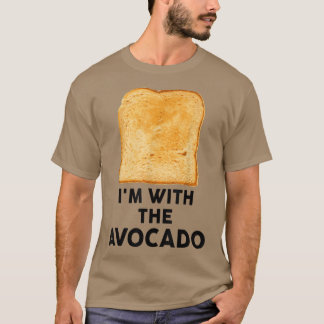 T-shirt Je suis avec l'Avocado Kids Adult Toast Halloween