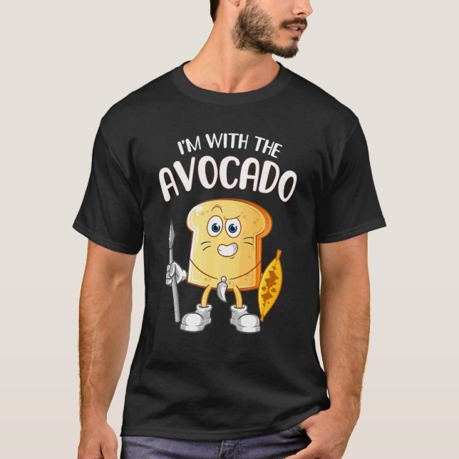 T-shirt Je suis avec l'Avocado Toast Halloween Costume 1 (Devant)