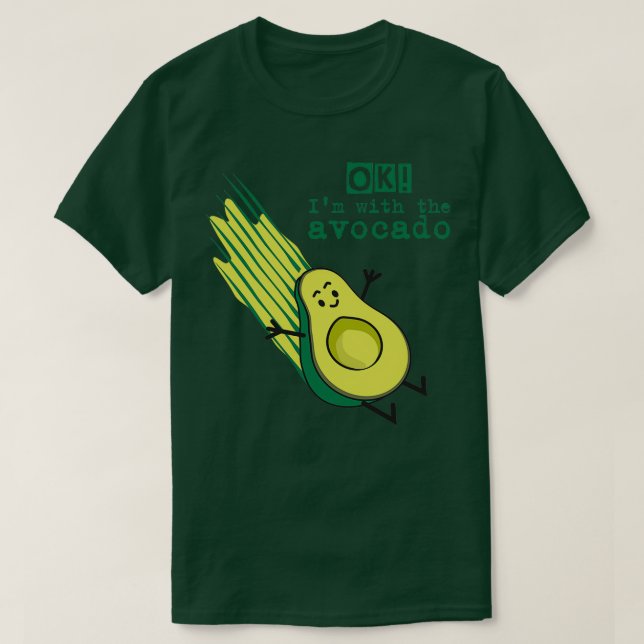 T-shirt Je suis avec l'avocat drôle (Design devant)