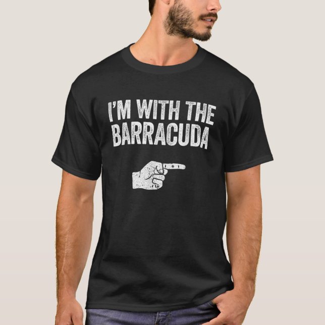 T-shirt Je suis avec le Barracuda correspondant Barracuda (Devant)