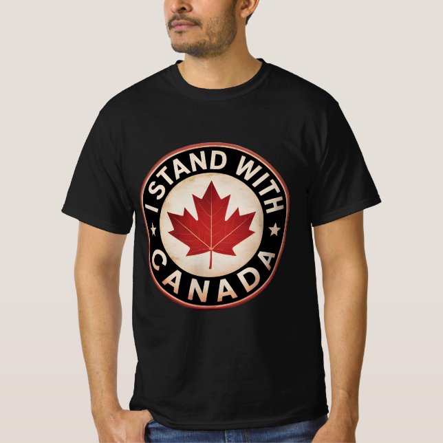 T-shirt Je suis avec le Canada (Devant)