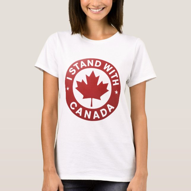 T-shirt Je suis avec le Canada (Devant)