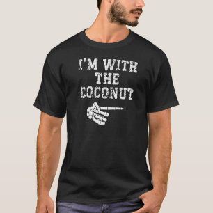 T-shirt Je suis avec le Coconut Point Matching Couples Hal