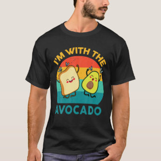 T-shirt Je suis avec le costume de toast de bébé adulte de