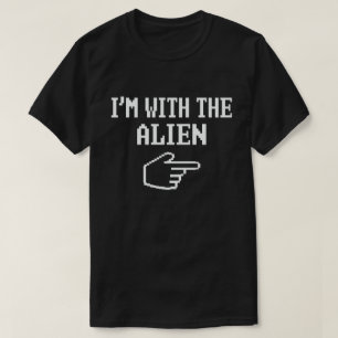T-shirt Je suis avec le costume d'Halloween du Alien Funny