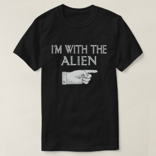 T-shirt Je suis avec le costume d'Halloween du Alien Funny