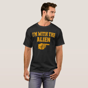 T-shirt Je suis avec le costume d'Halloween du Alien Funny