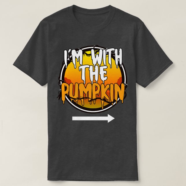 T-shirt Je Suis Avec Le Costume D'Halloween Funny Lazy Du  (Design devant)
