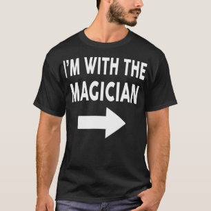 T-shirt Je Suis Avec Le Costume D'Halloween MAGICIEN 