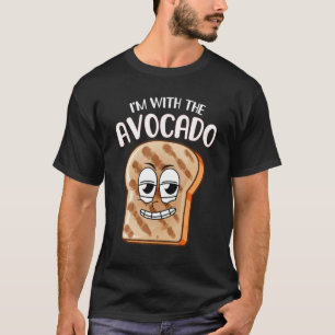 T-shirt Je suis avec le costume d'Halloween toast Avocado