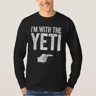 T-shirt Je suis avec le costume Yeti correspondant