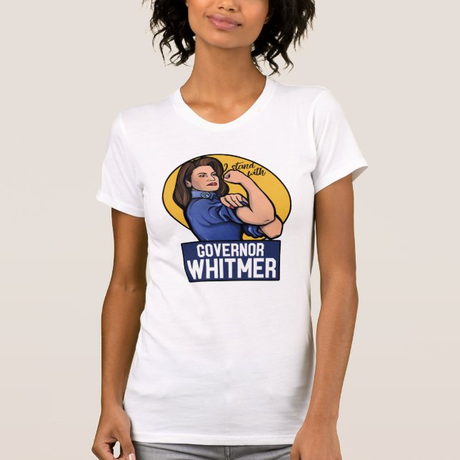 T-shirt Je suis avec le gouverneur Whitmer (Devant)