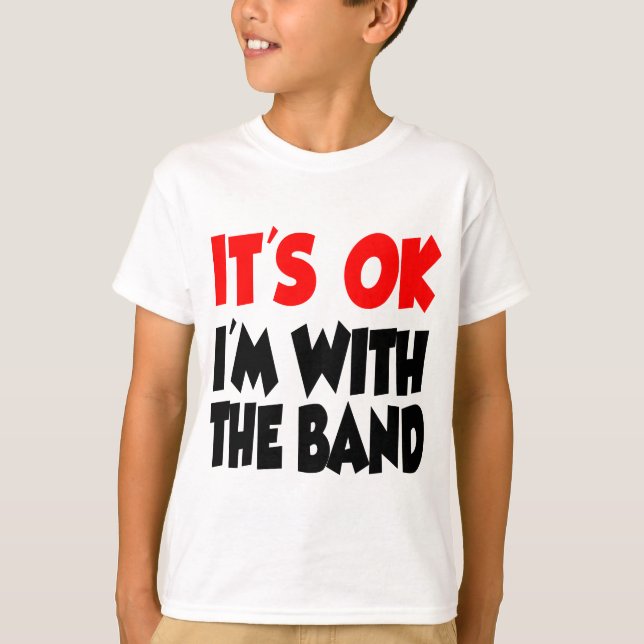 T-shirt Je suis avec le groupe (Devant)