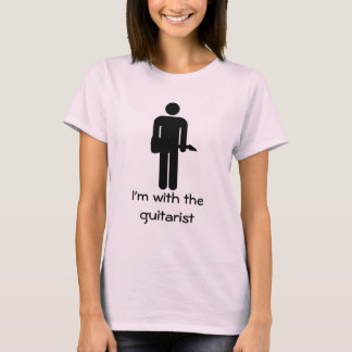 T-shirt Je suis avec le guitariste