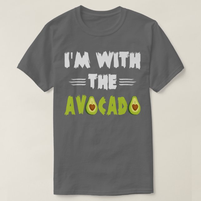 T-shirt Je suis avec le parti Avocado (Design devant)