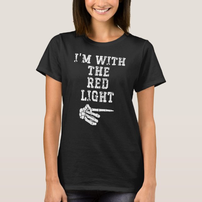 T-shirt Je suis avec le Red Light Point Matching Couples H (Devant)