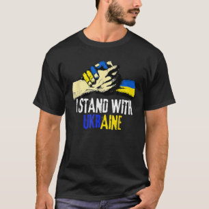 T-shirt Je Suis Avec Le Soutien De L'Amour Du Drapeau Ukra
