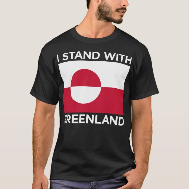T-shirt Je suis avec le soutien du Groenland pas à vendre (Devant)