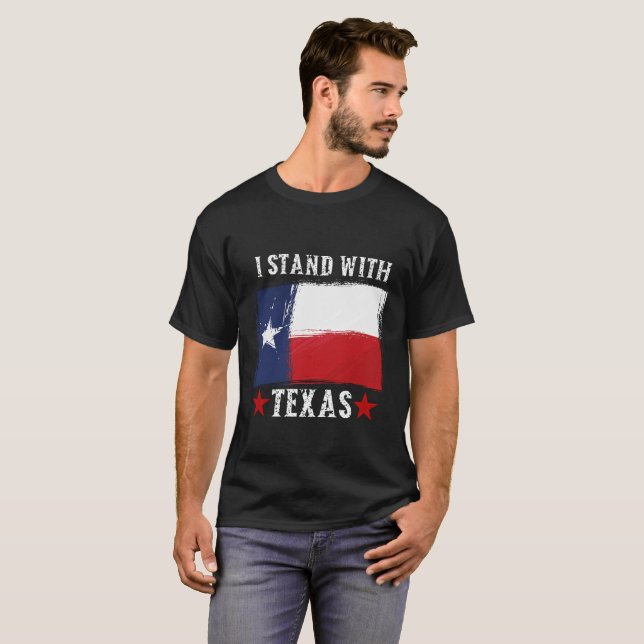 T-shirt Je Suis Avec Le Texas (Devant entier)