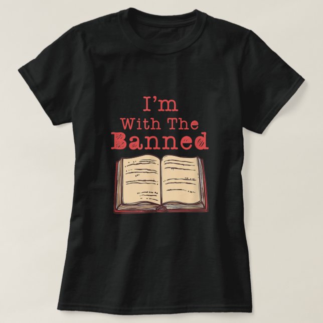 T-shirt Je suis avec les amoureux du livre interdit Statem (Design devant)