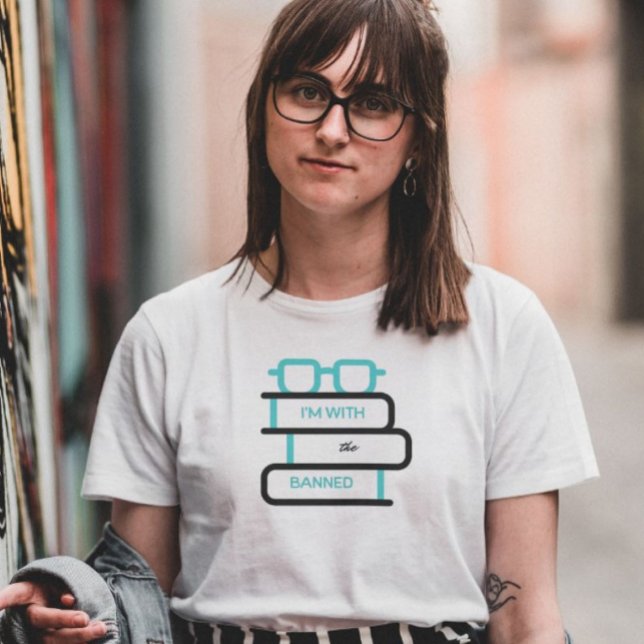 T-shirt Je suis avec les livres interdits (Créateur téléchargé)