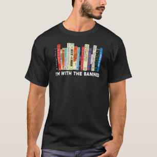T-shirt Je suis avec les livres interdits et interdits