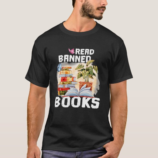 T-shirt Je suis avec les livres interdits J'ai lu les livr (Devant)