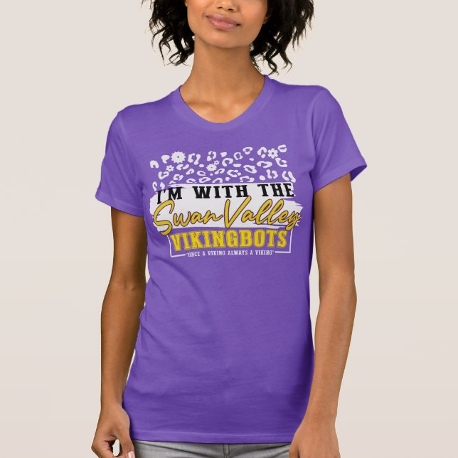 T-shirt “Je suis avec les Swan Valley VikingBots” -  (Devant)