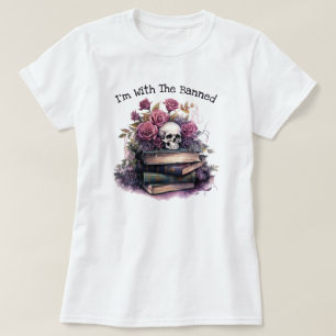 T-shirt Je suis avec l'interdit, l'amour du livre
