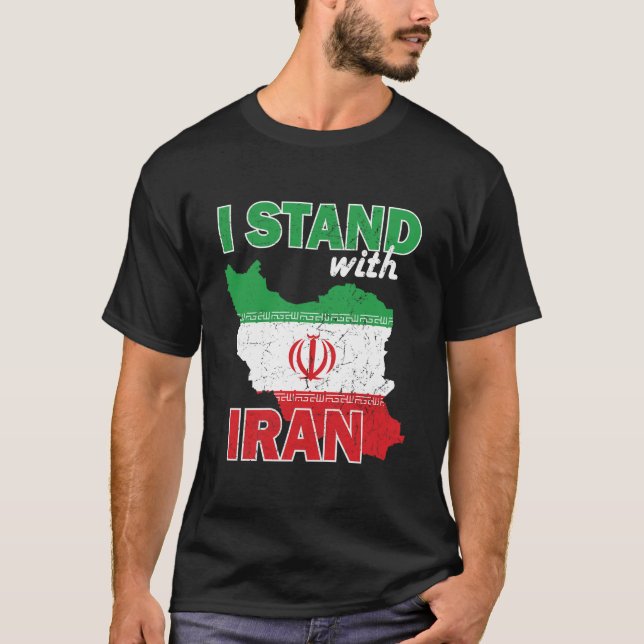 T-shirt Je suis avec l'iran (Devant)