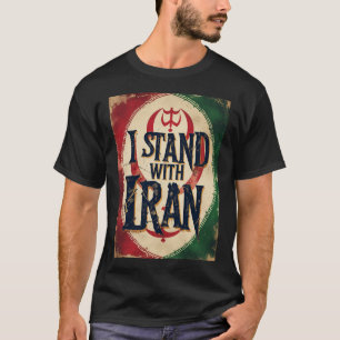T-shirt Je Suis Avec L'Iran Solidarité Anti-Guerre
